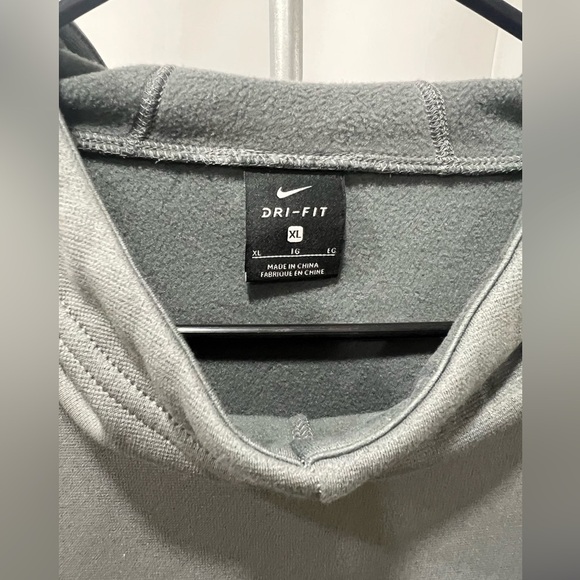 Nike Dri-Fit Men's Penn State Nittany Lions Gray and Navy Hoodie sz XL - Picture 6 of 10